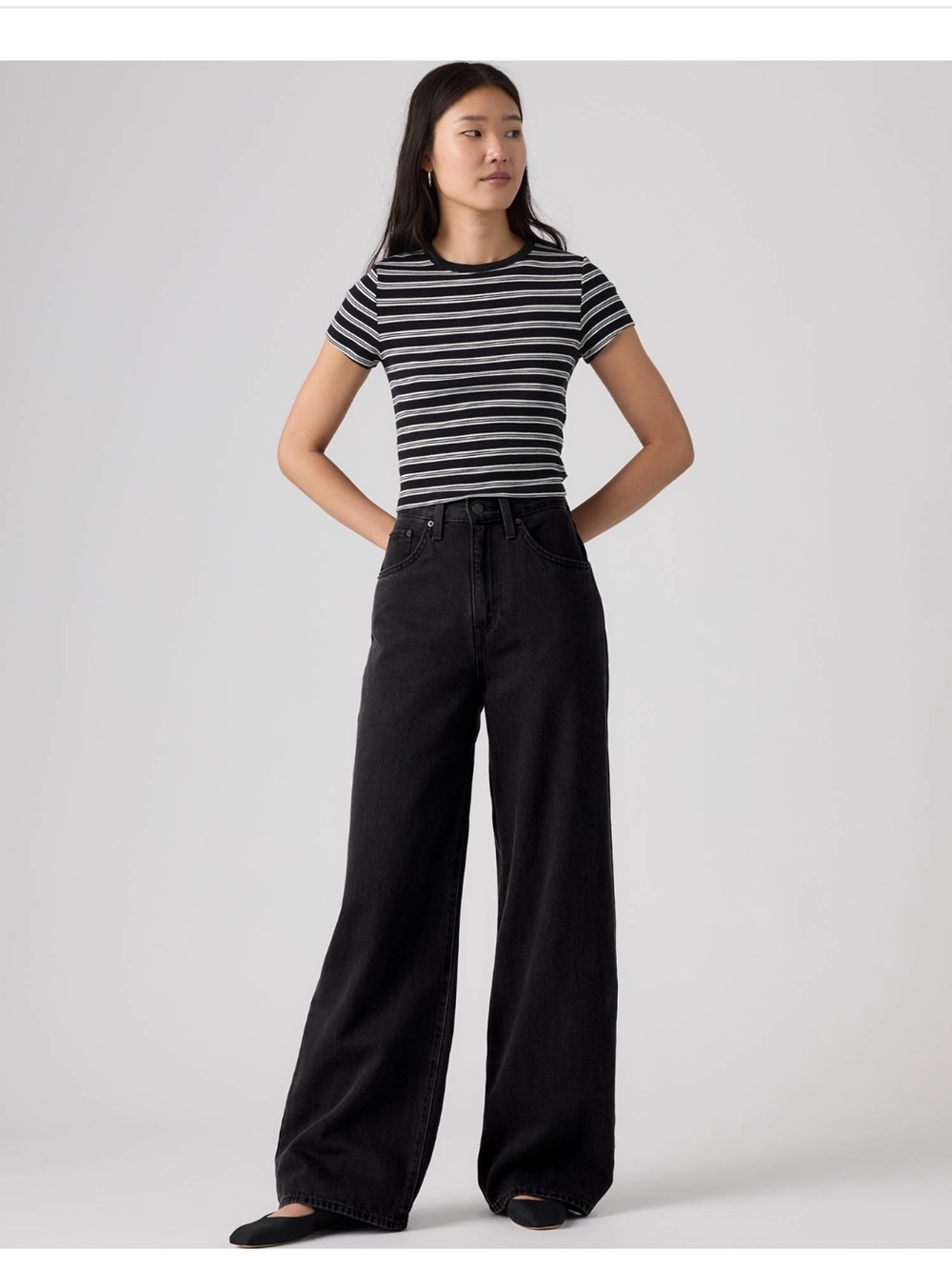 Levi’s Cinch Baggy Women’s Jeans Capturing Moments - Black 26x31